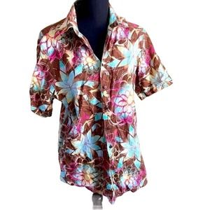 Women's Hawaiian Shirt by Maxx H. medium